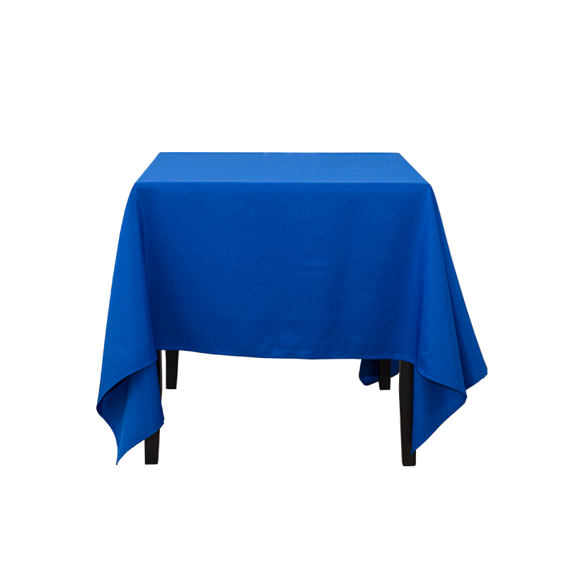 Square Spun Polyester Solid Color Wedding Tablecloths