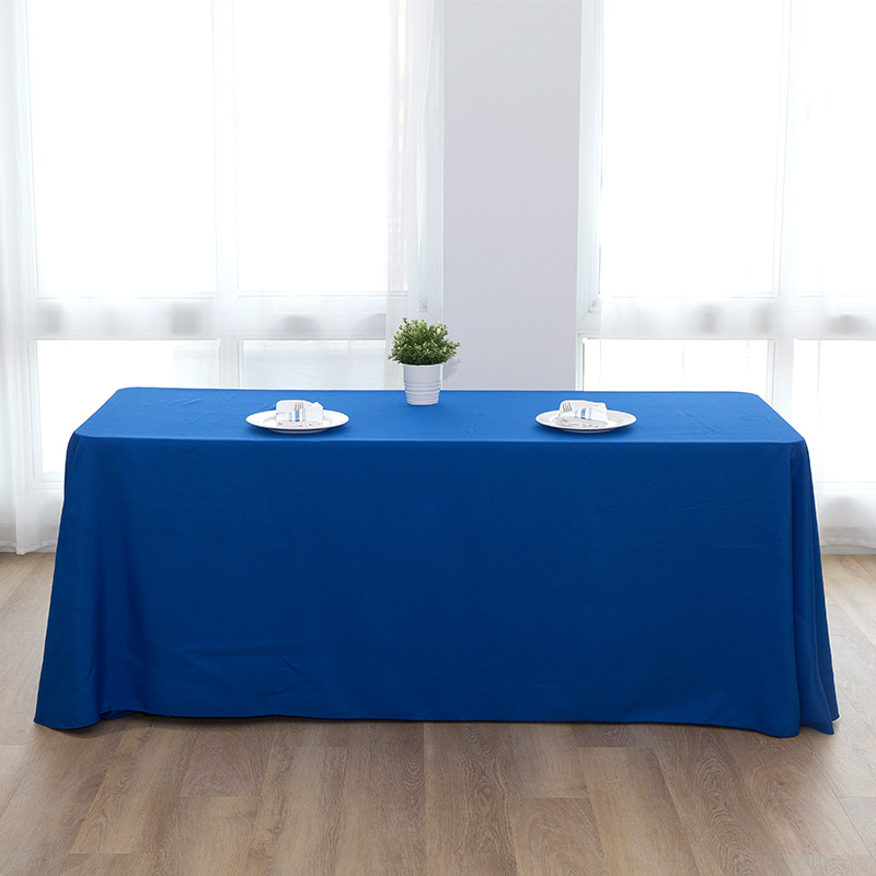 90x132 '' Spunester Solid Color Wedding Tablecloth Tablecloth