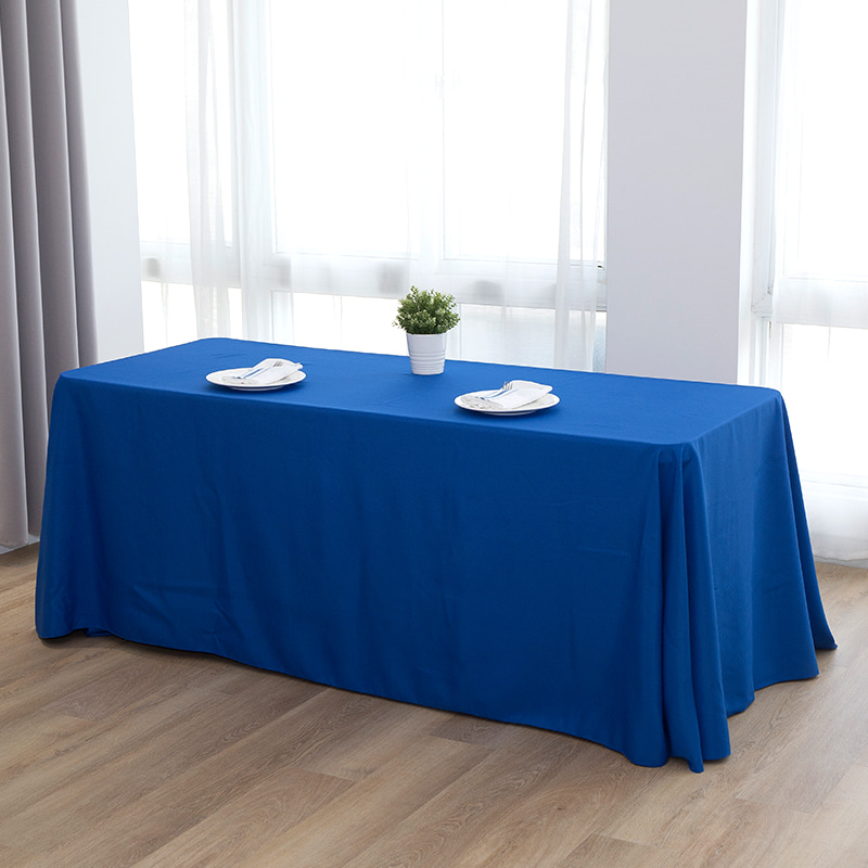 90x132 '' Spunester Solid Color Wedding Tablecloth Tablecloth