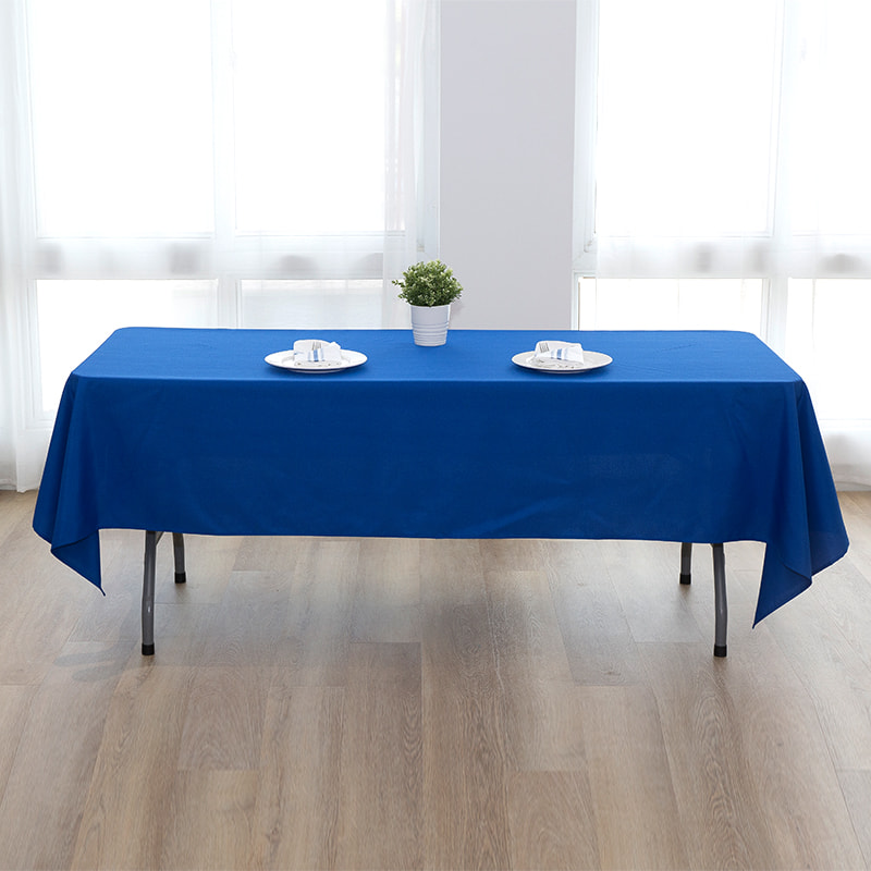 60x102 '' 217GSM Polyester Solid Color Wedding Tablecloth