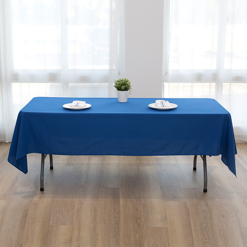 60x102 '' Spunester Solid Color Wedding Tablecloth Tablecloth