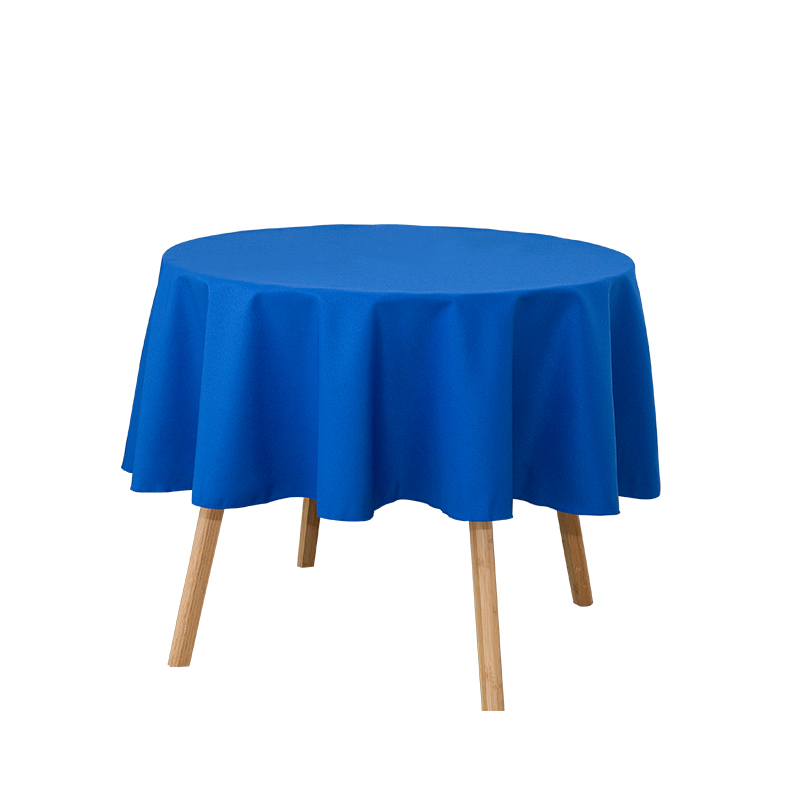 Rounder Spun Polyester Solid Color Wedding Tablecloths