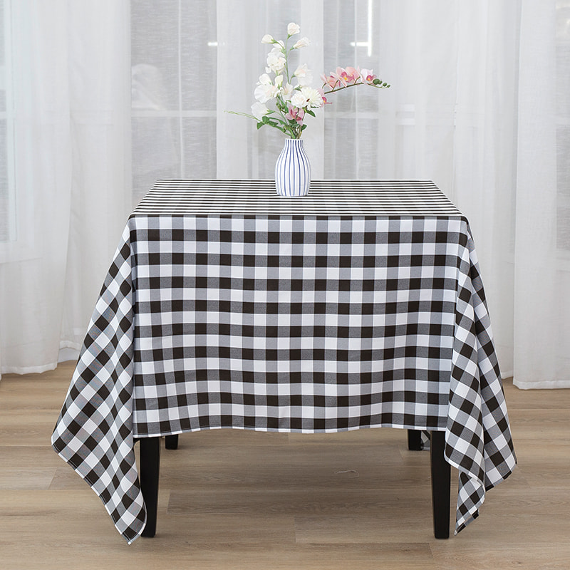 70x70 '' Bữa tiệc dã ngoại hình chữ nhật kẻ sọc dệt kim
