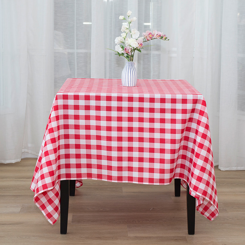 70x70 '' Bữa tiệc dã ngoại hình chữ nhật kẻ sọc dệt kim