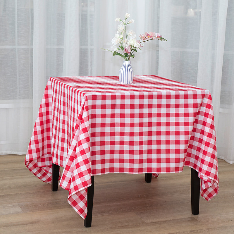 70x70 '' Bữa tiệc dã ngoại hình chữ nhật kẻ sọc dệt kim