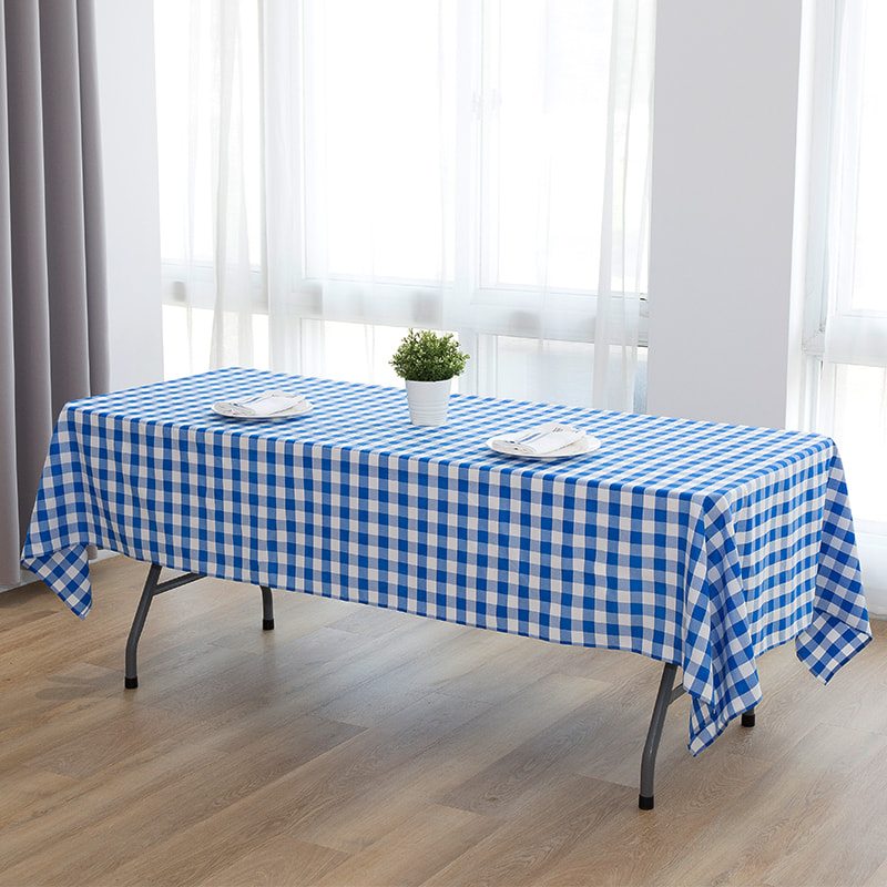 60x102 '' Bữa tiệc dã ngoại hình chữ nhật kẻ sọc dệt kim