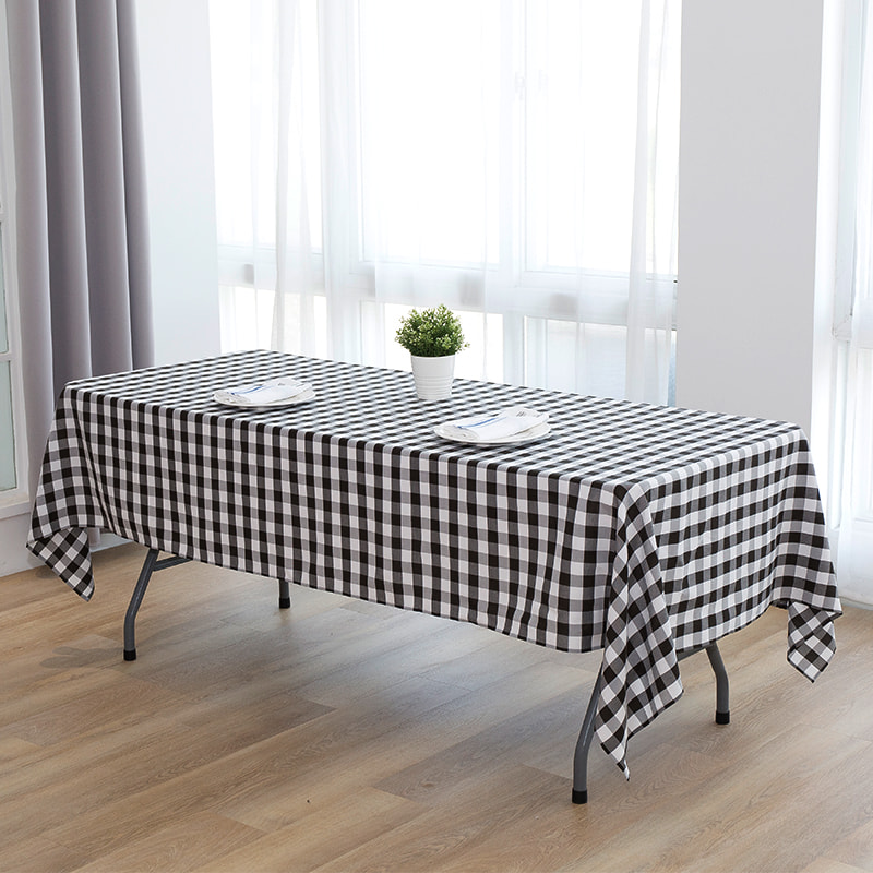 60x102 '' Bữa tiệc dã ngoại hình chữ nhật kẻ sọc dệt kim
