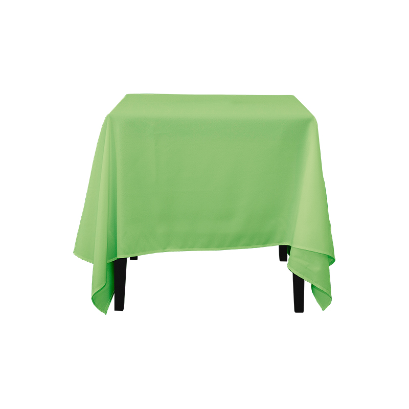 Square Spun Polyester Solid Color Wedding Tablecloths