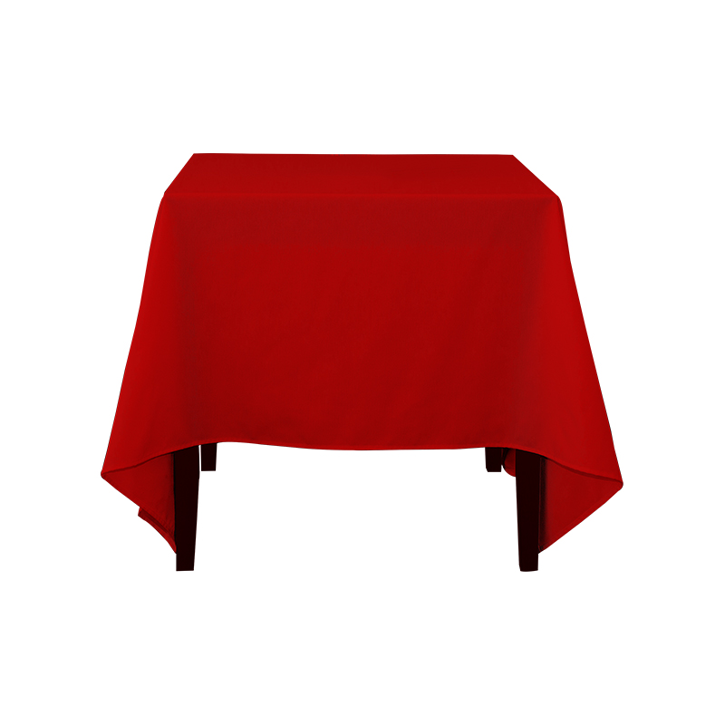 Square 217GSM Polyester Solid Color Wedding Tablecloth