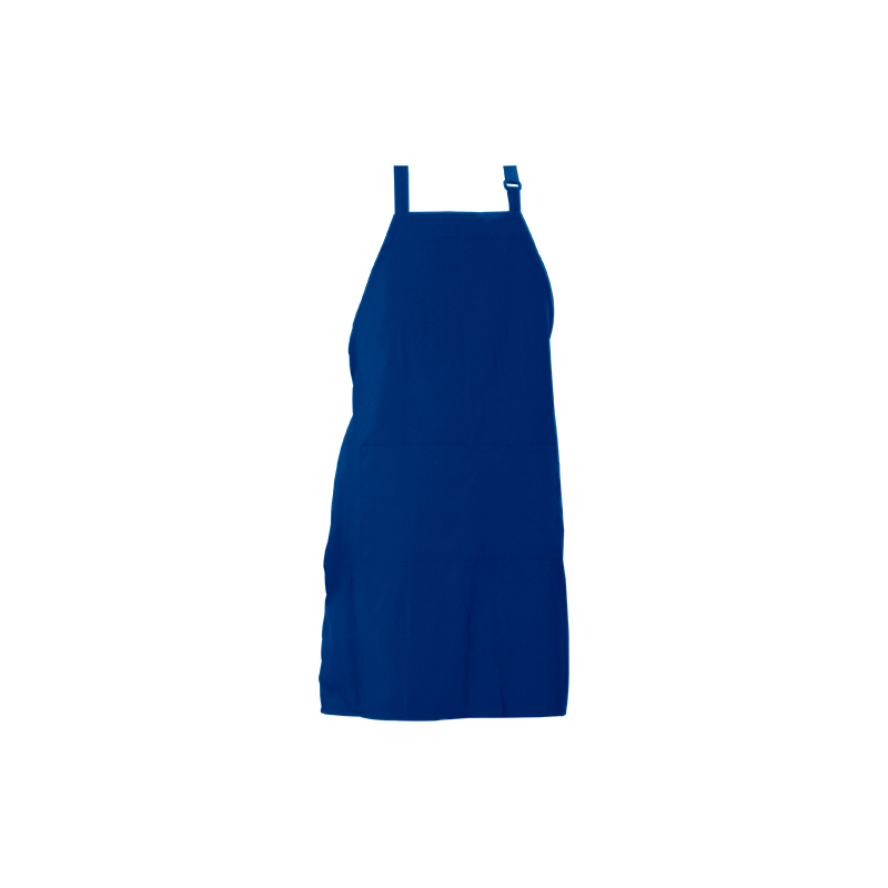 33x27 '' Tạp dề cổ bằng sợi polyester màu rắn với túi và nút điều chỉnh