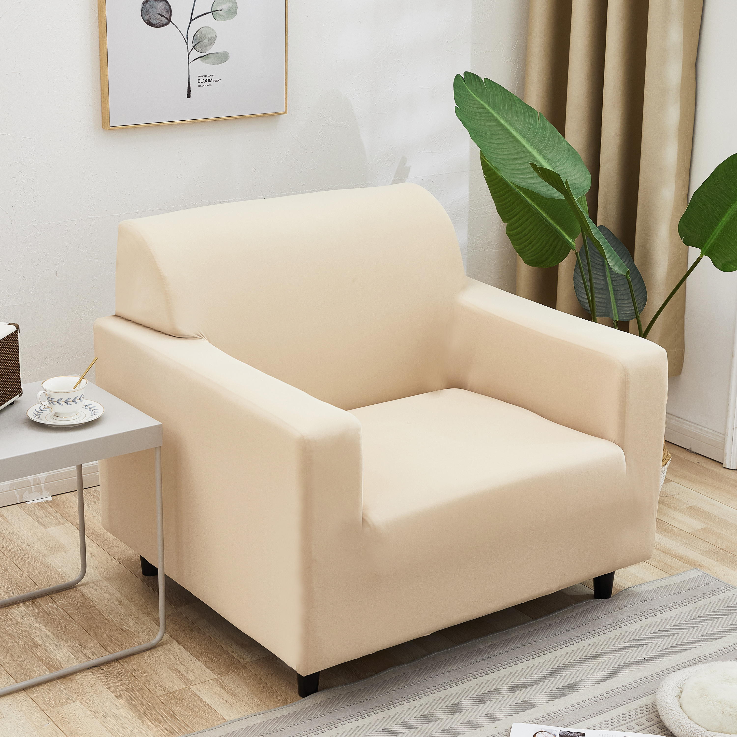 Vỏ ghế sofa đơn spandex cao